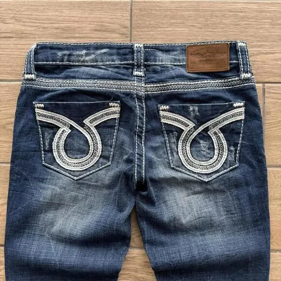 Y2K Boot Cut Big Star Liv  Western Cut Low Rise Denim Pants - Picture 4 of 8